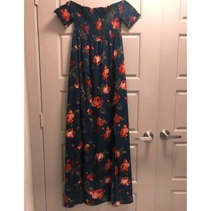 Alter’d State Floral maxi off-shoulder dress